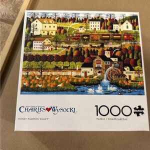 Charles Wysocki Puzzle - 1000 Pieces - “Honey Pumpkin Valley”